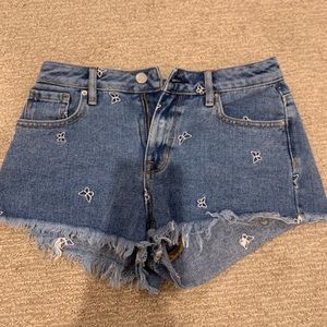 Butterfly Embroidered PacSun Shorts